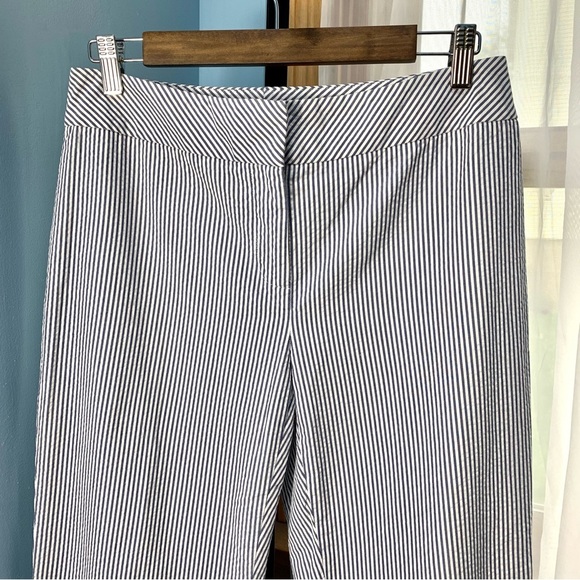 Ann Taylor Blue Seersucker Pants - Picture 3 of 7